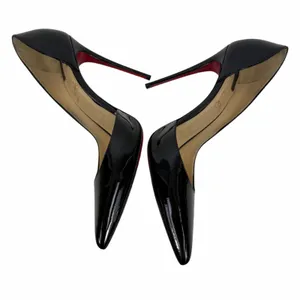 Christian Louboutin Iriza 100 Patent Leather d'Orsay Pump Black Size 39 thumbnail 9