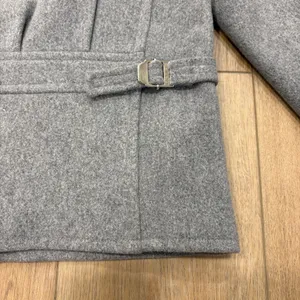Vtg! 🌟Ralph Ralph Lauren🌟 Convertiable Hooded Lambswool Zip Up Coat Grey Sz L thumbnail 8