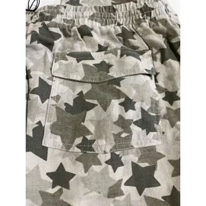 Monrow · Star Camo Joggers · Size Large · 100% Cotton Elastic Waist · Green Tea thumbnail 9