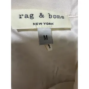 Rag & Bone Luna Mesh Silk Blend Shirt Bone Women's Size Medium thumbnail 10