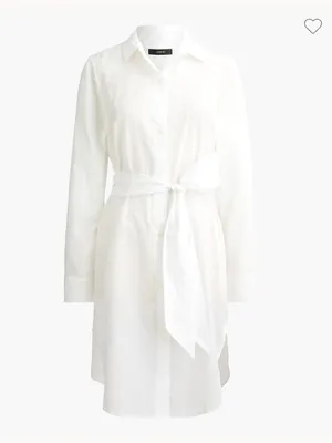 J. Crew Cover-Up Classic White Button-Front Shirt Dress Sz XXL Lightweight Airy thumbnail 2