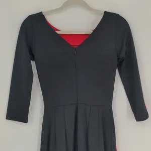 Amanda‎ Uprichard Women's Racer Dress Size P Petite Red Black Mini 3/4 Sleeve thumbnail 12