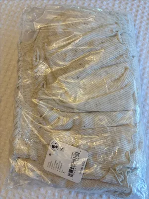 NEW! Free People free-est MILA Neutral Cream Tiered Ruffle Skort Mini Skirt L thumbnail 14