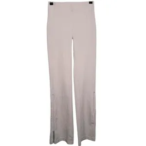 Lululemon Brushed Softstreme Ribbed Zip Flared Pant Size 4 Bone Lounge Casual thumbnail 3