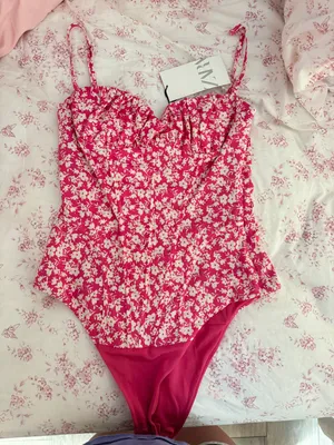 Pink Floral Bodysuit thumbnail 1