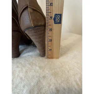 Western Mid-Calf Pull On Brown Leather Boots US 8 Boho Cowgirl Festival thumbnail 8