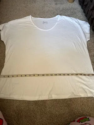 d.s. & co. White Crew Neck Cotton Tee Size M thumbnail 2
