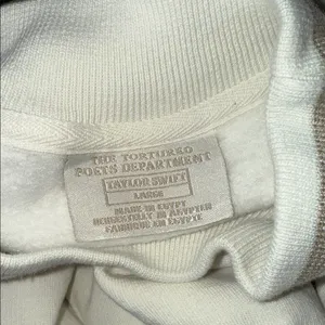 Taylor Swift Cream TTPD Crewneck Sweater thumbnail 2