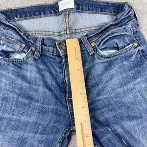 Hudson Crop Muse Jeans Womens 26 Blue Mid Rise Skinny‎ Cuffed Ankle Zip Denim thumbnail 9