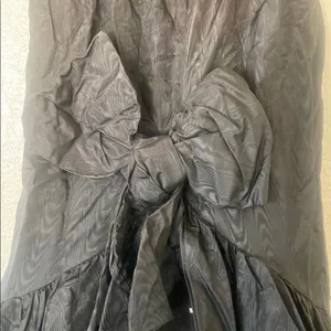 Vintage Black Sweetheart‎ Strapless Tiered Dress Size M thumbnail 3