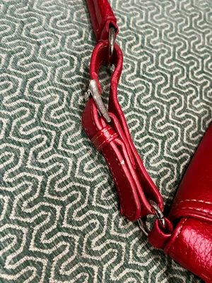Red Jeweled Fashionable Handbag thumbnail 4