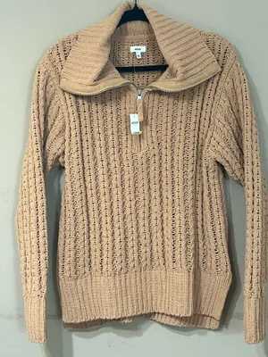 Aerie Cable knit sweater NWT thumbnail 1