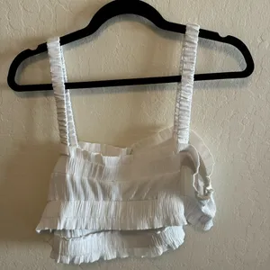 Women's white crop top thumbnail 9
