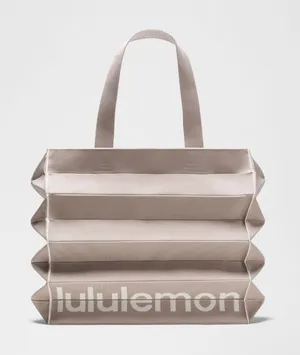 NWT Lululemon Fold It Hold It Tote Bag 22L - Downtown Tan/Light Ivory thumbnail 1