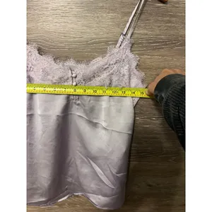 Abercrombie Fitch Blouse Women’s Sz S Lavender Lace Babydoll Top satin thumbnail 5