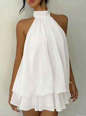 White mini dress thumbnail 1