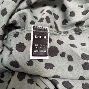 SHEIN Green and Black Dalmatian High Waisted Shorts thumbnail 3
