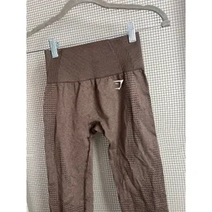 Gymshark Vital Seamless‎ 2.0 leggings in brown marl women's XS thumbnail 3