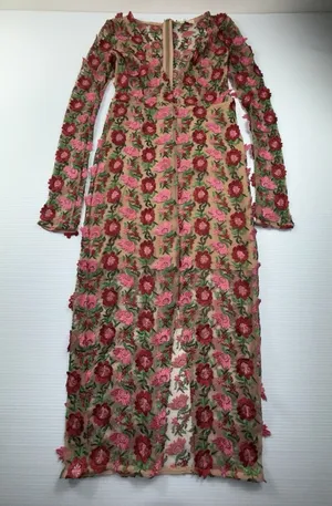 For Love and Lemons Amelia‎ Midi Floral Embroidered Dress Size M thumbnail 1
