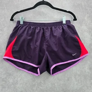 Nike Purple Pull On Athletic Active Running Pants Shorts L Large‎ thumbnail 2