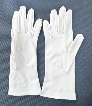 Vintage Van Raalte Nylon‎ Gloves Size 7 Made in USA Mid Century Formal Wear thumbnail 1