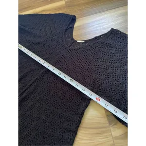 Crochet Black Tunic thumbnail 3