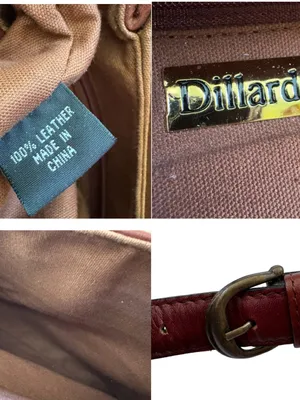 Dillards Woven Leather Cognac Brown Crossbody Bag Fisherman thumbnail 15