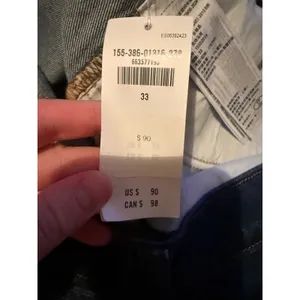 Abercrombie & Fitch NWT 90s Straight Jeans Womens 33 Blue Curve Love‎ Mid Rise thumbnail 9