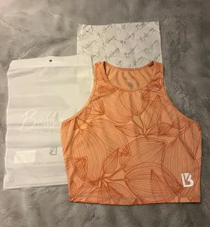 Buffbunny Collection Aurora Crop Top Coral thumbnail 1
