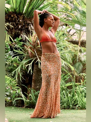 Free people Lilith Printed Maxi Skirt thumbnail 5
