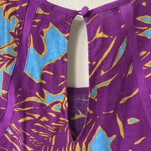 Cabi Palm Grass Tropical Sleeveless Blouse Sz M thumbnail 8