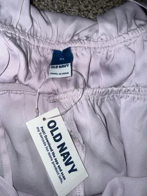 Old Navy Ruffle-Trim Satin Mini Dress in Light Purple thumbnail 2
