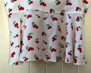 Favlux Cherry Print Babydoll Top NWOT thumbnail 5