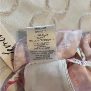 For‎ Love & Lemons Taylor Pink Floral Ruffle Crop Top size XS NWT thumbnail 9