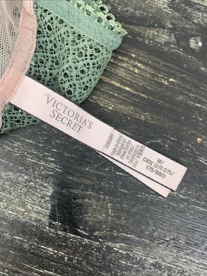 Victoria's Secret Olive Green Sheer Lace Wire Free Bralette Bra Top M thumbnail 4