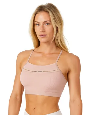 Body Glove Pink Halter Bralette Adj Strap Butter soft SMALL Athletic Leisure thumbnail 1