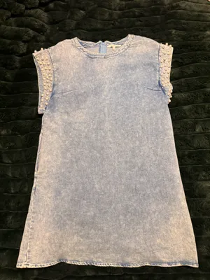Pearl denim dress Multiple thumbnail 1