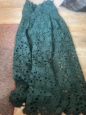 ASTR Green Lace Midi Dress thumbnail 10