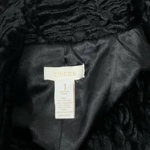 Chicos Jacket Witchy Whimsigoth Goth Dark Academia Minimalist Black 1 Medium 8 thumbnail 2