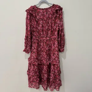 Sachin & Babi Size 10 Ronnie Printed Floral Ruffle‎ Dress thumbnail 8