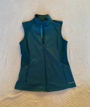 Eddie Bauer Teal Turquoise Vest Size Small Like New thumbnail 1