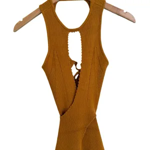 NWT For Love & Lemons Maggie Midi Knit Dress In Orange Size S Small thumbnail 4