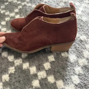 Lucky Brand Shoes Womens Size 8M Brown Suede Ankle‎ Booties Low Heel Kimbery thumbnail 6