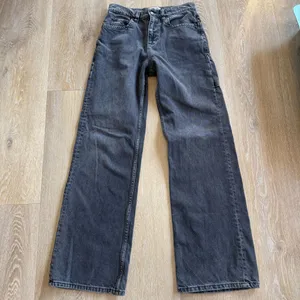 Free People We The Free Grey Baggy Denim Jeans thumbnail 1