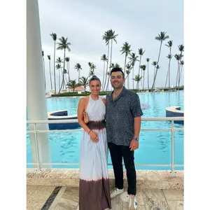 A. L. C. Multicolored Cotton Tan White Halter Neck Maxi Dress Size 6 thumbnail 6