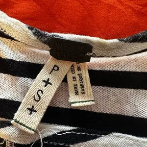 Free People black and white striped‎ inside-out tank top size s cotton thumbnail 4