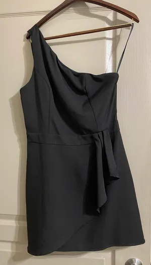 The Clothing Exchange Company One Shoulder Black  Dress thumbnail 1