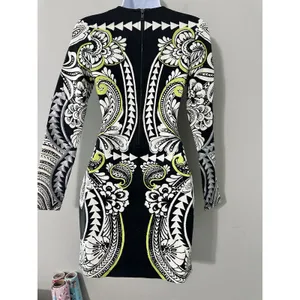 MINKPINK Highest Tower Embellished Mini‎ Dress Sequins Black Neon Lime Size S thumbnail 5