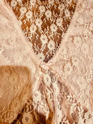 NWOT BABY PINK Lace see through Cap Sleeve Babydoll high low Top size L thumbnail 13