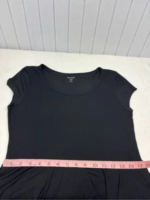 Kensie Black Short Sleeve Peplum Mini Dress Size L thumbnail 7